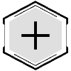 Button Frame Hexagon Add Element from Cyber GUI Elements Set