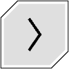 Button Frame Hexagon Arrow 1 Element from Cyber GUI Elements Set