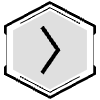 Button Frame Hexagon Arrow Element from Cyber GUI Elements Set