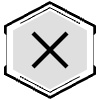 Button Frame Hexagon Delete 2 Element from Cyber GUI Elements Set