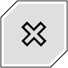 Button Frame Octagon Delete Thick 1 Element from Cyber GUI Elements Set