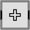 Button Frame Square Add Thick 1 Element from Cyber GUI Elements Set