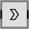 Button Frame Square Arrow Thick 1 Element from Cyber GUI Elements Set