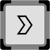 Button Frame Square Arrow Thick 3 Element from Cyber GUI Elements Set