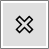 Button Frame Square Delete Thick 2 Element from Cyber GUI Elements Set
