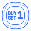Buy 1 Get Free Square Element from Badges Classic - Line Set