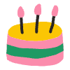 Cake 1 Element from Doodles - Flat Set