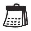 Calendar 1 Element from Doodles - Monochrome Set
