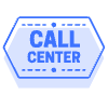 Call Center Hexagon Element from Badges Classic - Shadow Set