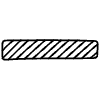 Censorship Horizontal 1 Element from Annotations - Variable Line Thickness Set