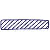 Censorship Horizontal 1 Non Filled Element from Annotations - Variable Line Thickness Set