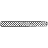 Censorship Horizontal 2 Element from Annotations - Variable Line Thickness Set
