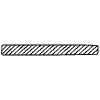 Censorship Horizontal 2 Non Filled Element from Annotations - Variable Line Thickness Set