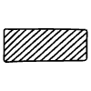 Censorship Horizontal 3 Non Filled Element from Annotations - Variable Line Thickness Set