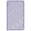 Censorship Vertical 1 Non Filled Element from Annotations - Variable Line Thickness Set