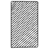 Censorship Vertical 1 Non Filled Element from Annotations - Variable Line Thickness Set