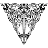 Centered Ornament 9 Element from Symbols - Art Nouveau Motifs Set