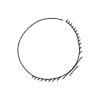 Chat Bubble Circle Plain Shadow Filled Element from Bubbles - Variable Line Thickness Set