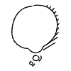 Chat Bubble Circle Small Thought Shadow Filled Element from Bubbles - Variable Line Thickness Set