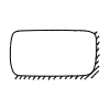 Chat Bubble Horizontal Small Plain Shadow Filled Element from Bubbles - Variable Line Thickness Set