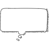 Chat Bubble Horizontal Thought Shadow Filled Element from Bubbles - Variable Line Thickness Set
