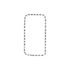 Chat Bubble Vertical Small Plain Dash Filled Element from Bubbles - Variable Line Thickness Set