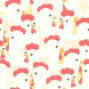 Chickens 1 Element from Backgrounds - Seamless Set