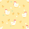 Chickens 2 Element from Backgrounds - Seamless Set