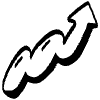 Chubby Zigzag Doodle Arrow Element from Arrows - Sketch Style Set