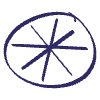 Circle Asterisk Doodle Element from Scribbles - Sketch Style Set