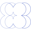 Circle Flower Element from Symbols 3D - Wireframe Set