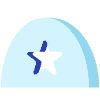 Circle Half Star Element from Symbols 3D - Shade Set