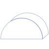 Circle Half Up Element from Symbols 3D - Line Set