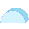 Circle Half Up Element from Symbols 3D - Duo Set