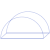 Circle Half Up Element from Symbols 3D - Wireframe Set