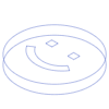 Circle Smile Element from Symbols 3D - Wireframe Set