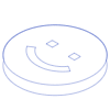 Circle Smile Element from Symbols 3D - Line Set