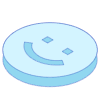 Circle Smile Element from Symbols 3D - Duo Set