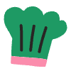 Cook Hat Element from Doodles - Flat Set