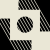 Corner Point Diagonal Oblique Element from Patterns Tiles - Monochrome Set