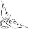 Cupid Corner Bottom Left Element from Symbols - Flourishes Set