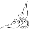 Cupid Corner Bottom Right Element from Symbols - Flourishes Set