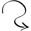 Curve Doodle Arrow 1 Element from Arrows - Sketch Style Set