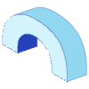 Curve Half Element from Symbols 3D - Duo Set