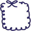 Cute Swirl Rectangle Line Element from Scribbles - Variable Line Thickness Set