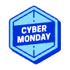 Cyber Monday Hexagon Element from Badges Geometric Set