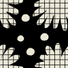 Daisy Gingham Element from Patterns Tiles - Monochrome Set