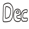 December Element from Doodles - Monochrome Set