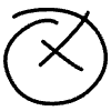 Denied Cross Wrong Circle Line Element from Hand Drawn Icons - Variable Thickness Set