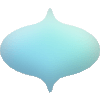 Diamond Curve Oval Element from Blob Shapes - Gradient Set